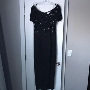Black evening dress. Never worn.